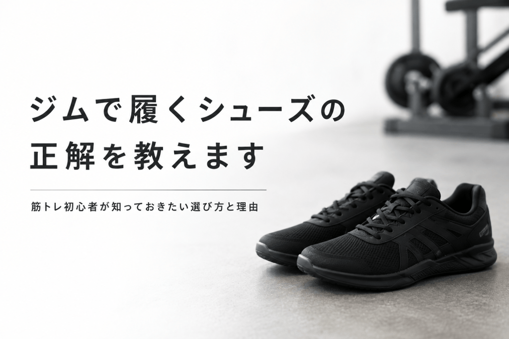 ジムで履くシューズの正解は？筋トレ初心者こそ「靴底が平らなシューズ」を選ぼう